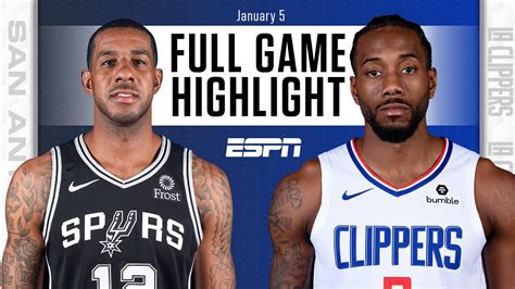 san antonio spurs vs la clippers match player stats|Clippers 124.